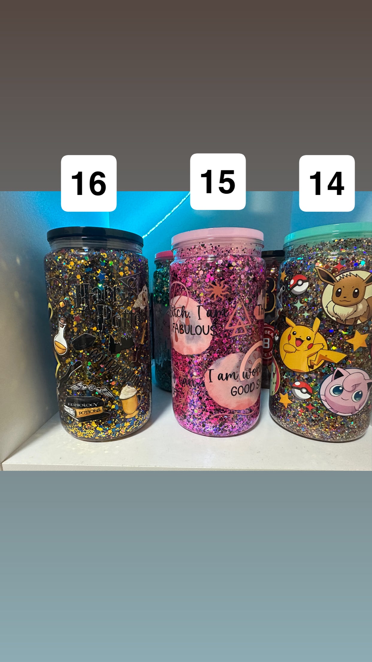 pre made Snowglobes