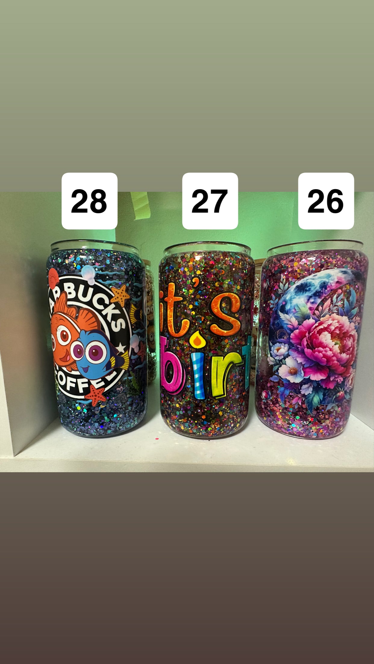 pre made Snowglobes