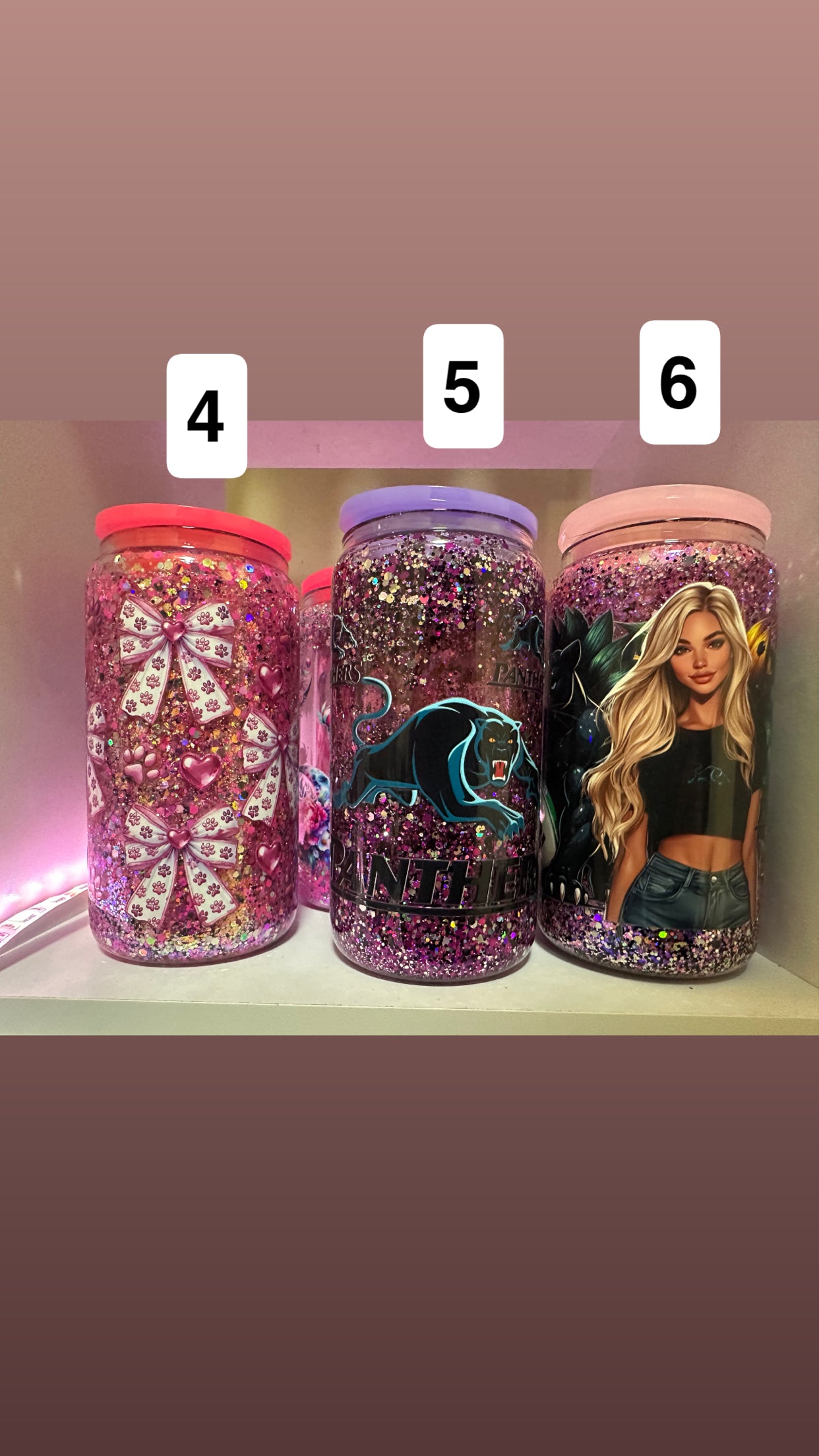 pre made Snowglobes